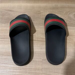 Gucci Red and Green Classic Slides